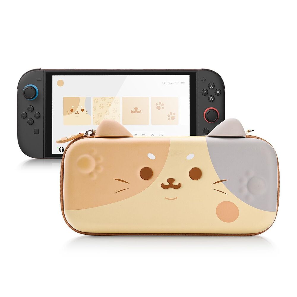 Kitty Carrying Case for Switch 2 Console, 12 Game Card Slots & Accessories